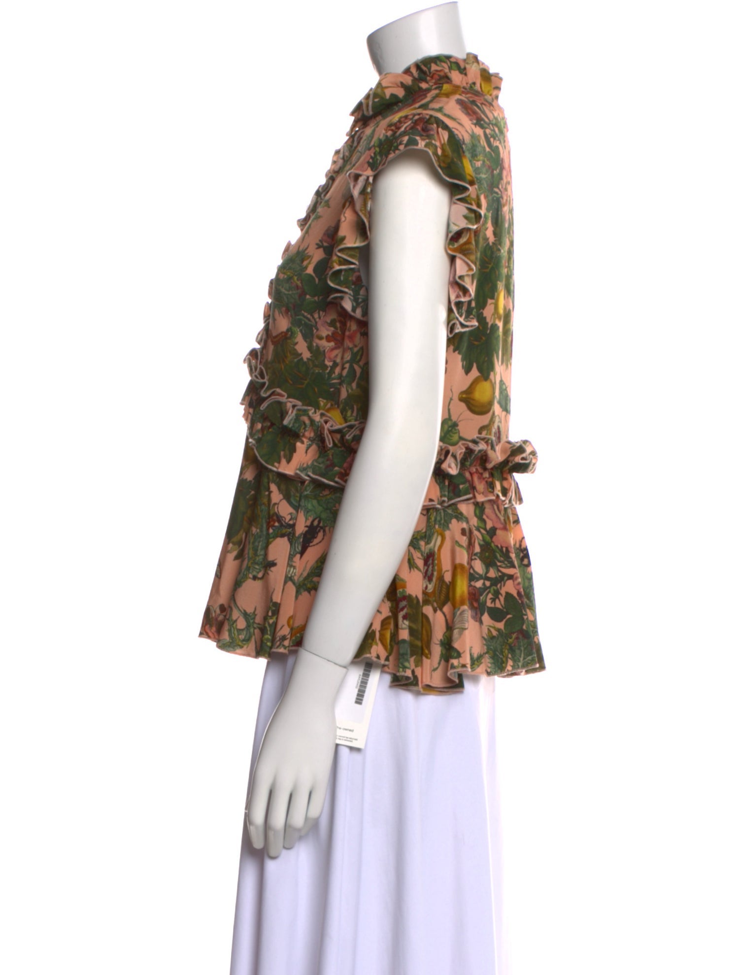 Karen Walker Silk Floral Print Blouse