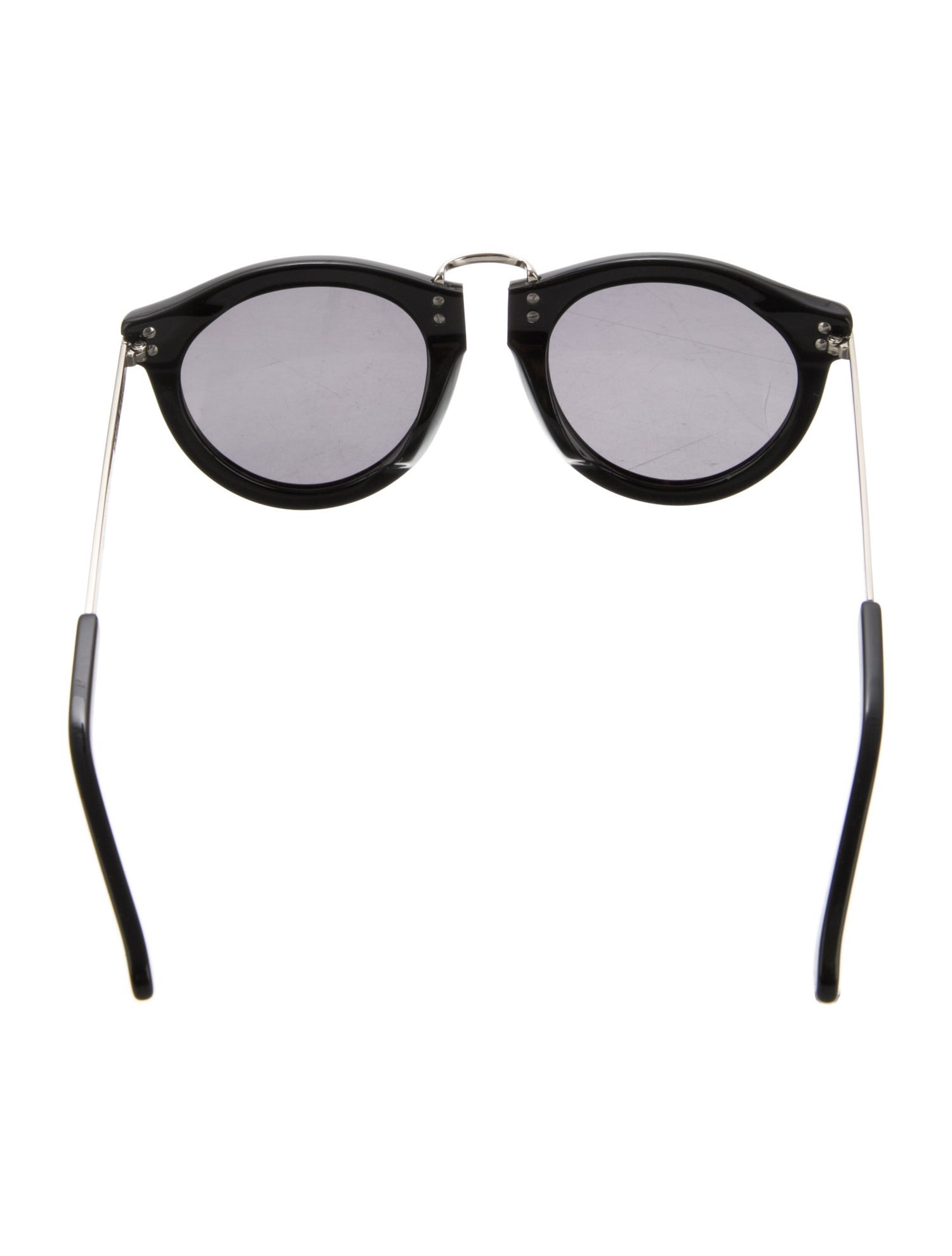 Karen Walker Round Mirrored Sunglasses