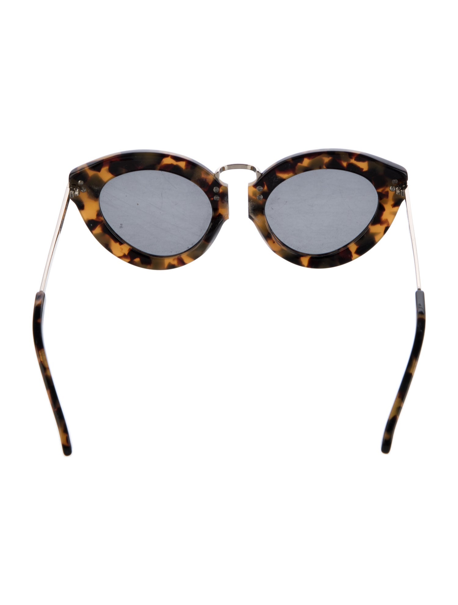 Karen Walker Cat-Eye Mirrored Sunglasses