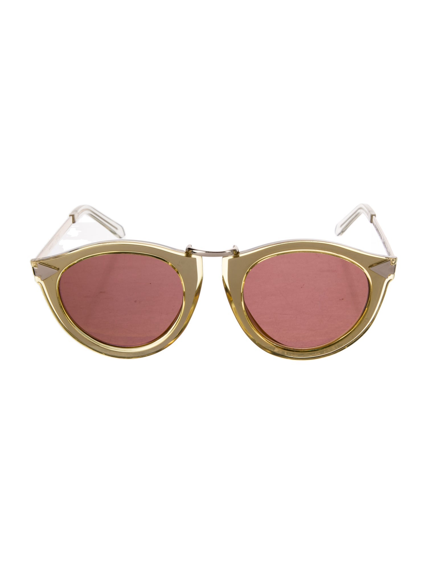 Karen Walker Cat-Eye Mirrored Sunglasses