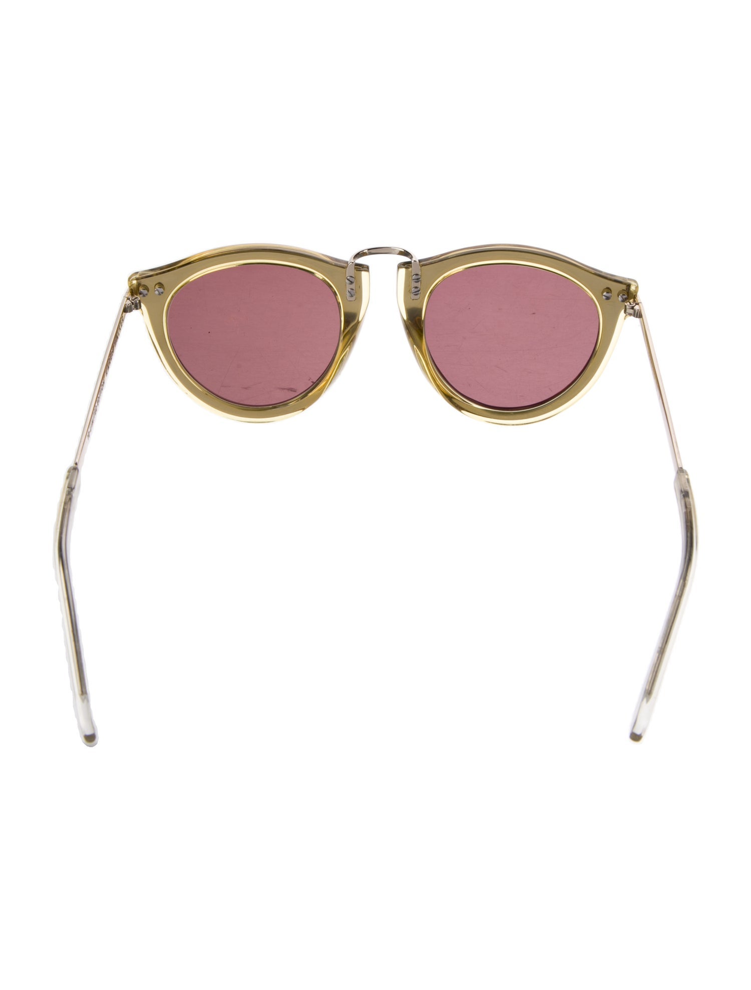 Karen Walker Cat-Eye Mirrored Sunglasses