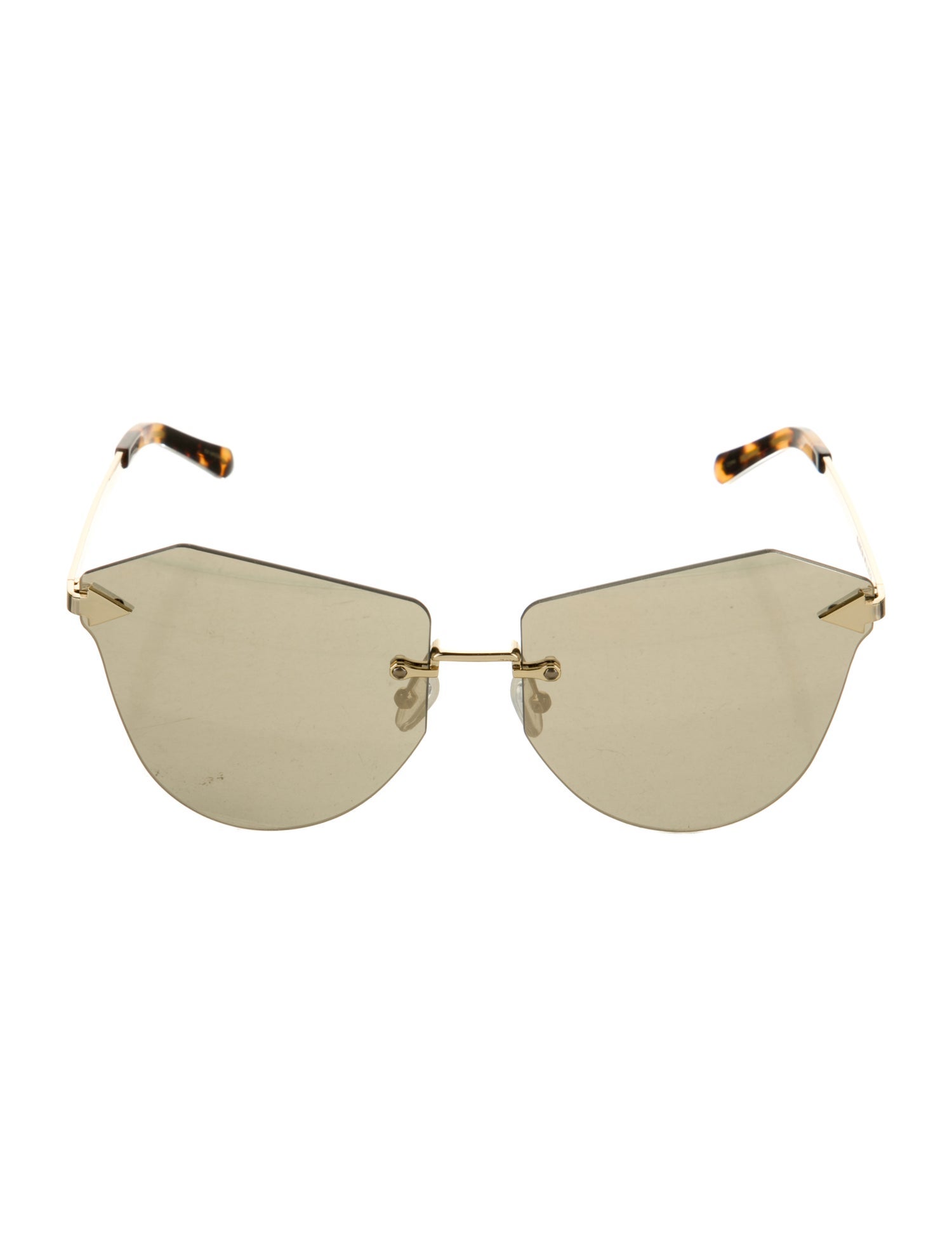 Karen Walker Cat-Eye Mirrored Sunglasses