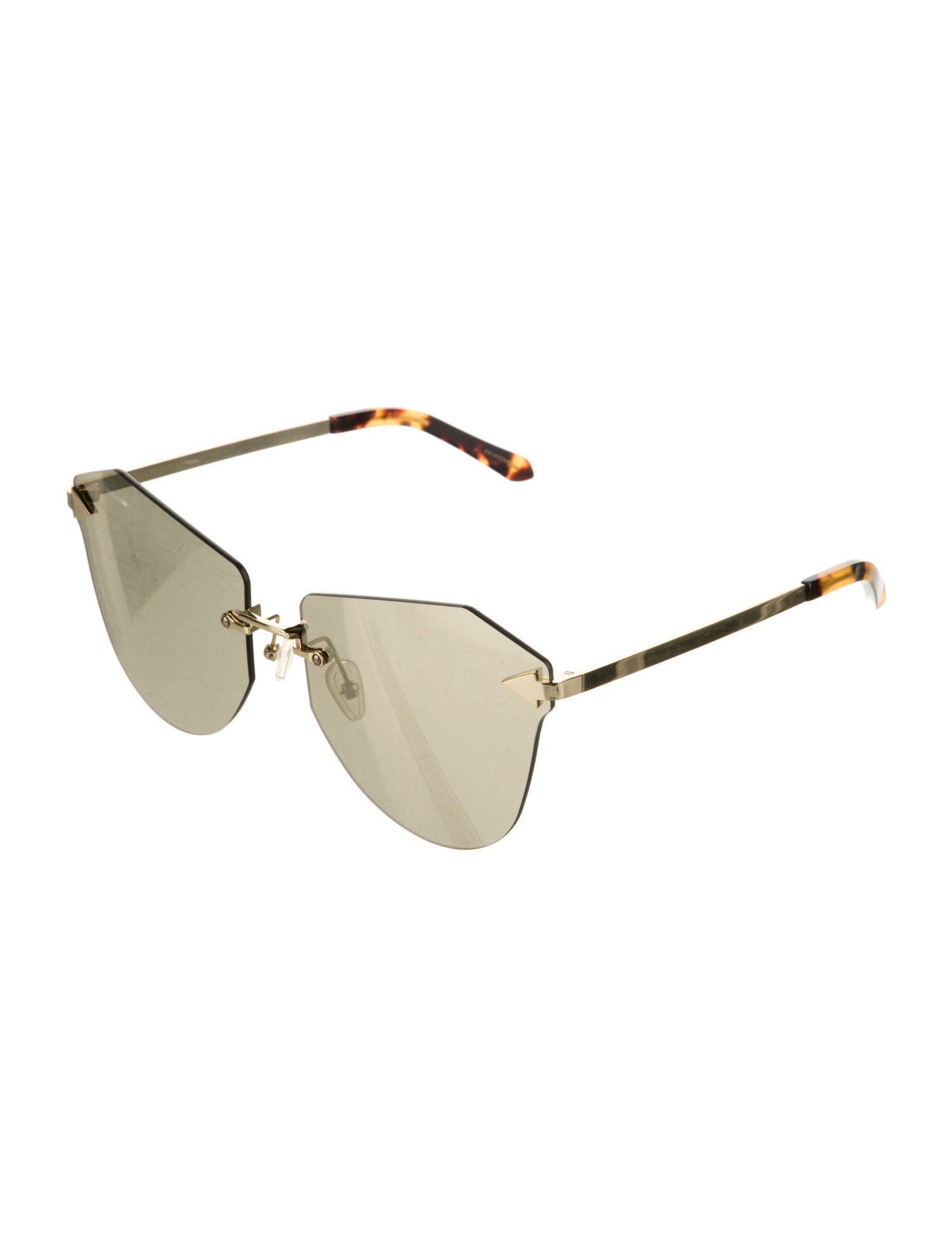 Karen Walker Cat-Eye Mirrored Sunglasses
