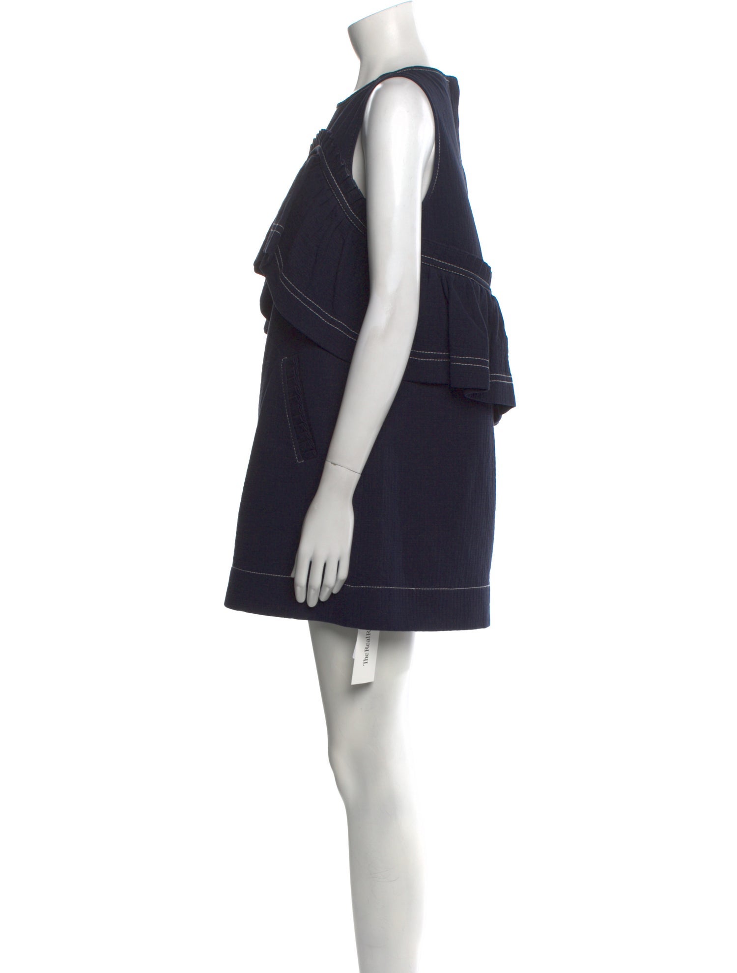 Karen Walker Bateau Neckline Mini Dress