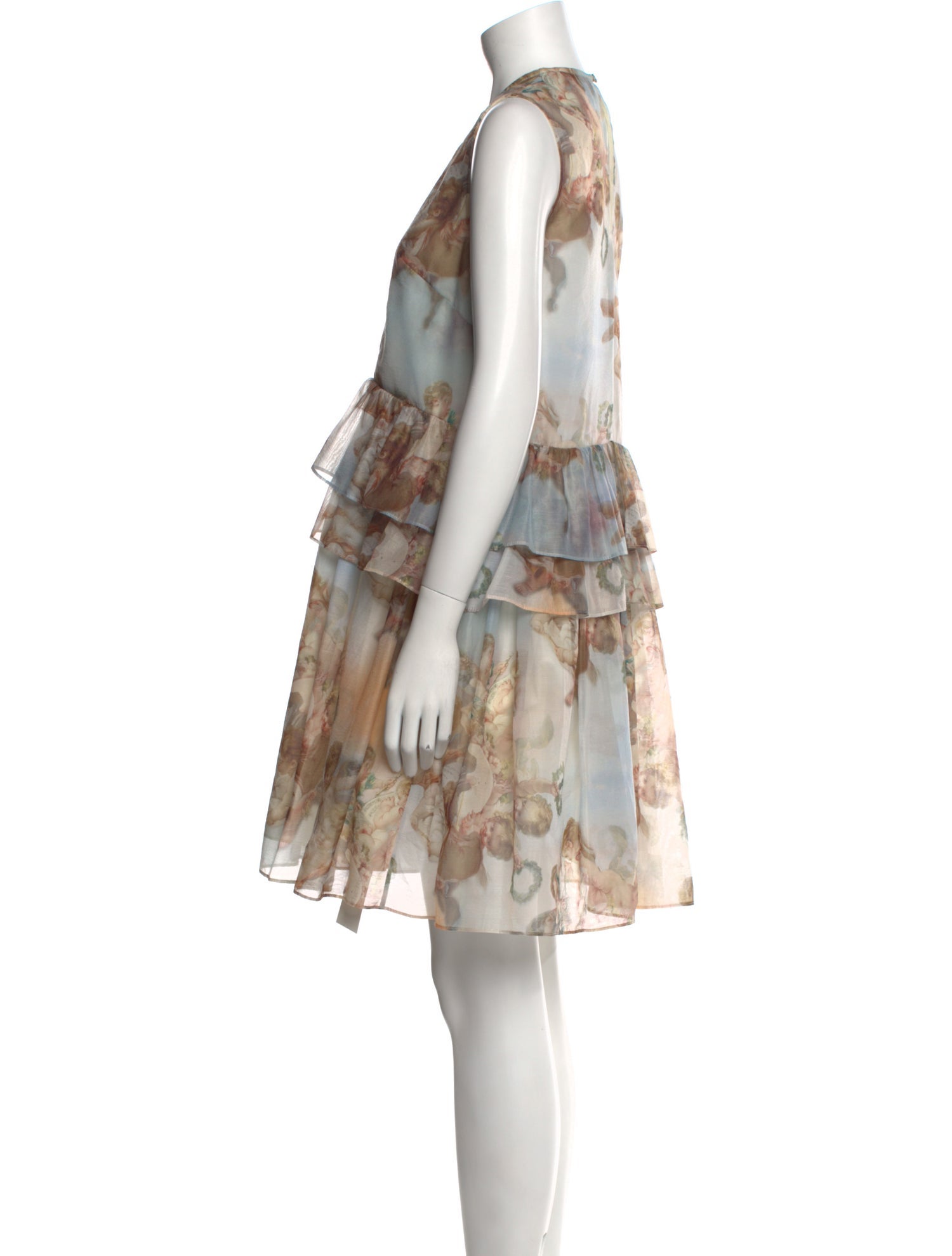 Karen Walker Printed Knee-Length Dress