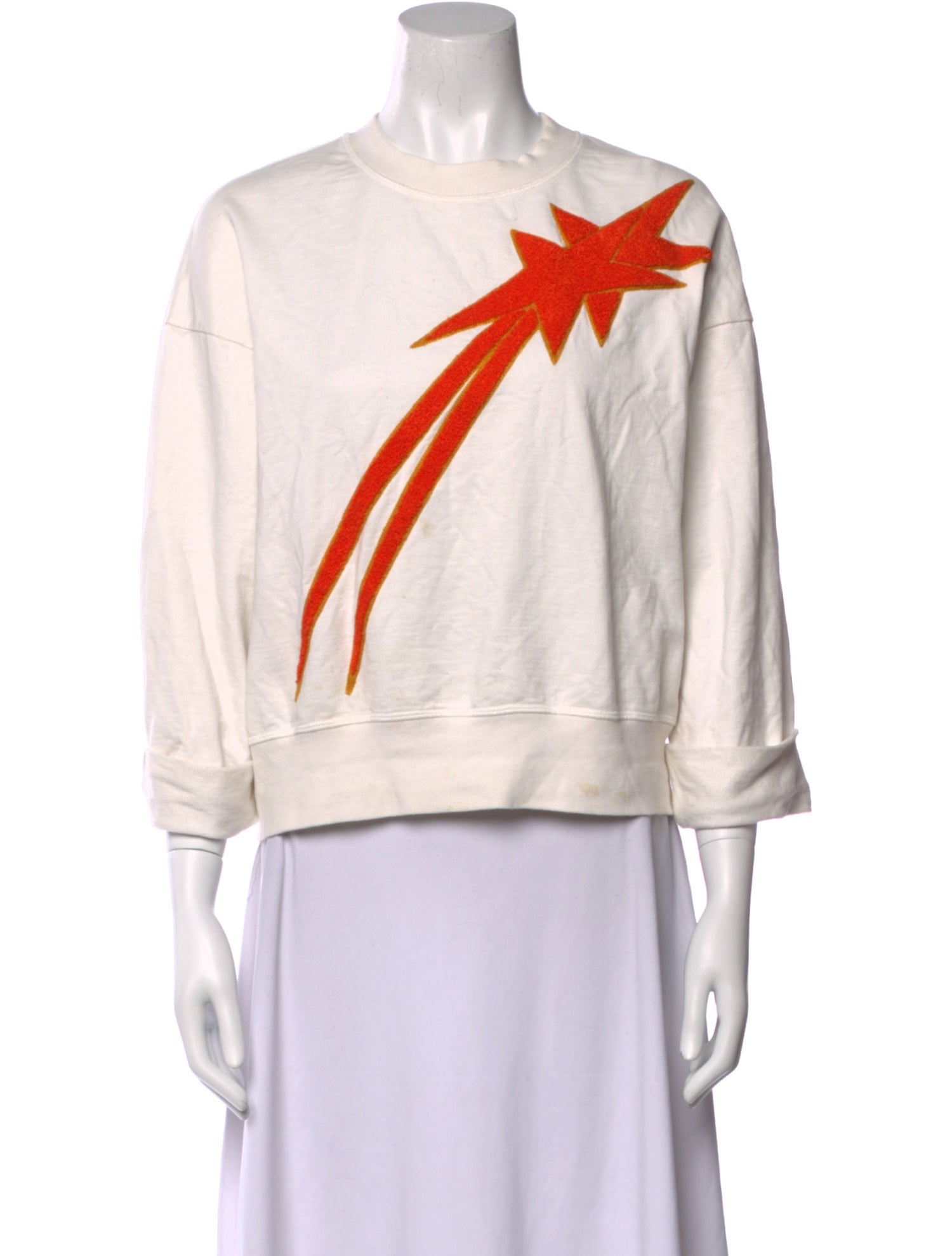 Karen Walker Graphic Print Scoop Neck Sweatshirt