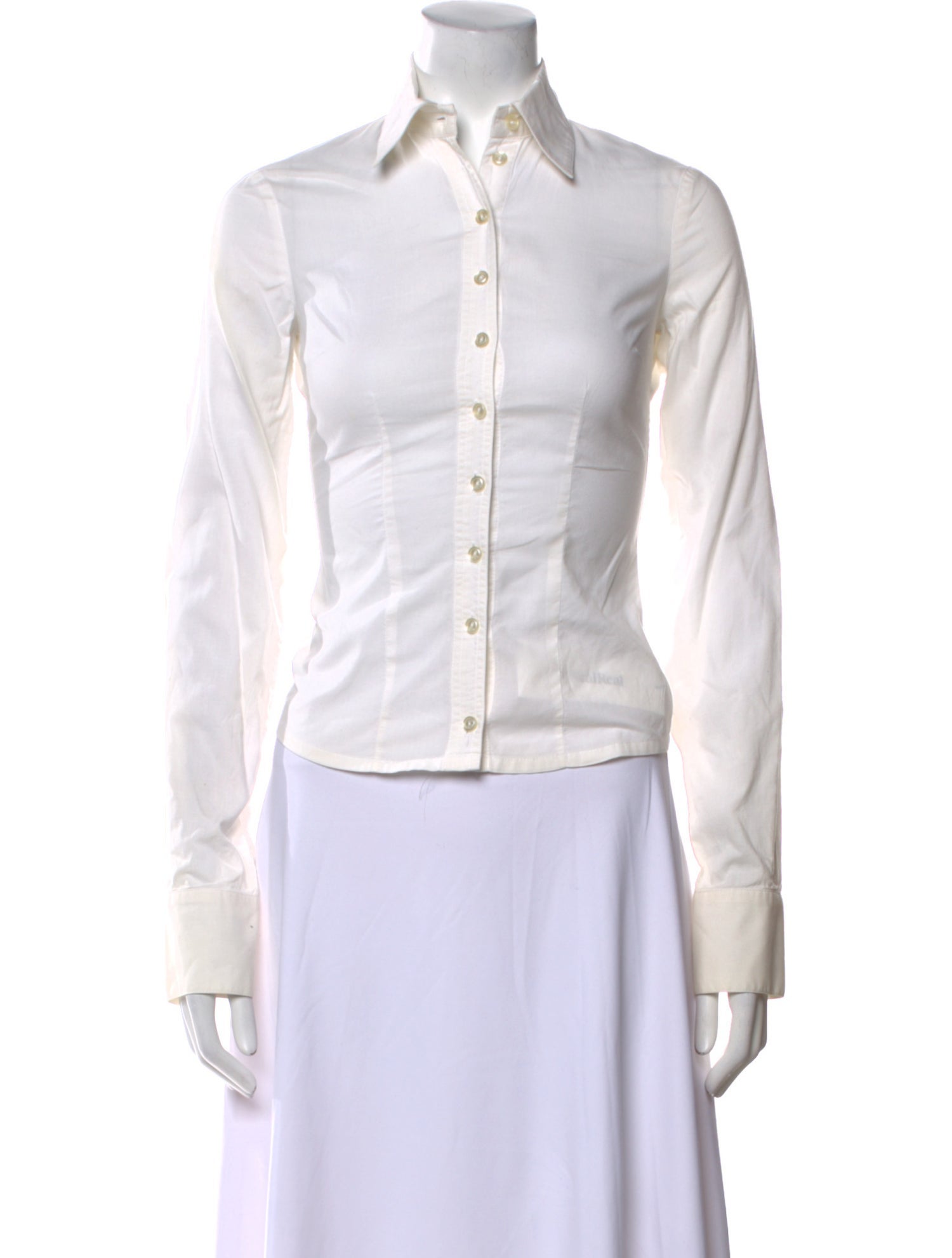 Karen Walker Long Sleeve Button-Up Top