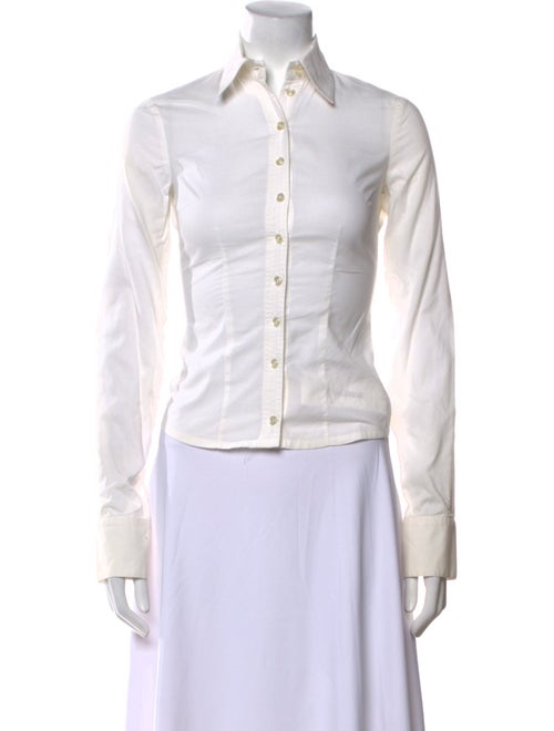 Karen Walker Long Sleeve Button-Up Top