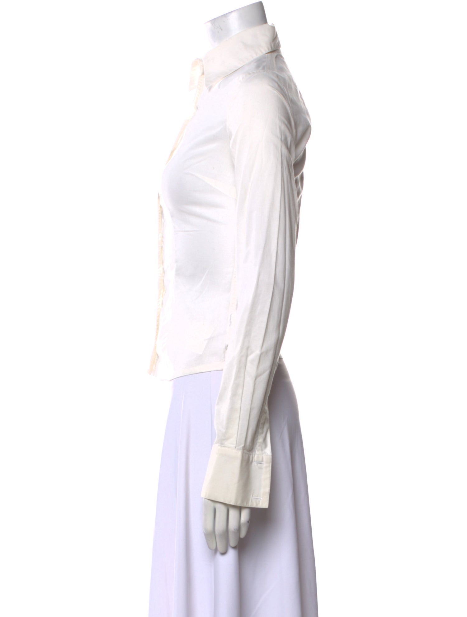 Karen Walker Long Sleeve Button-Up Top