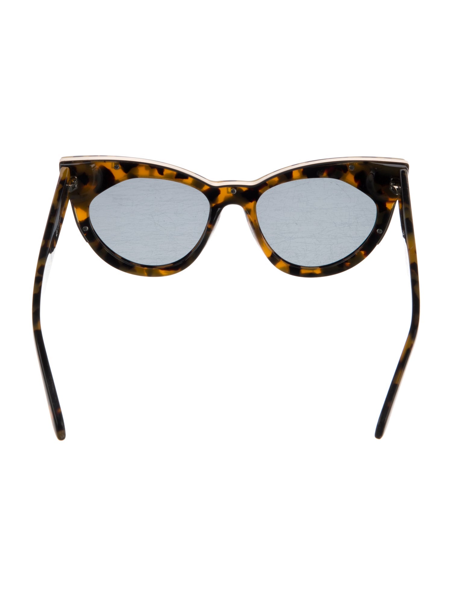 Karen Walker Cat-Eye Tinted Sunglasses
