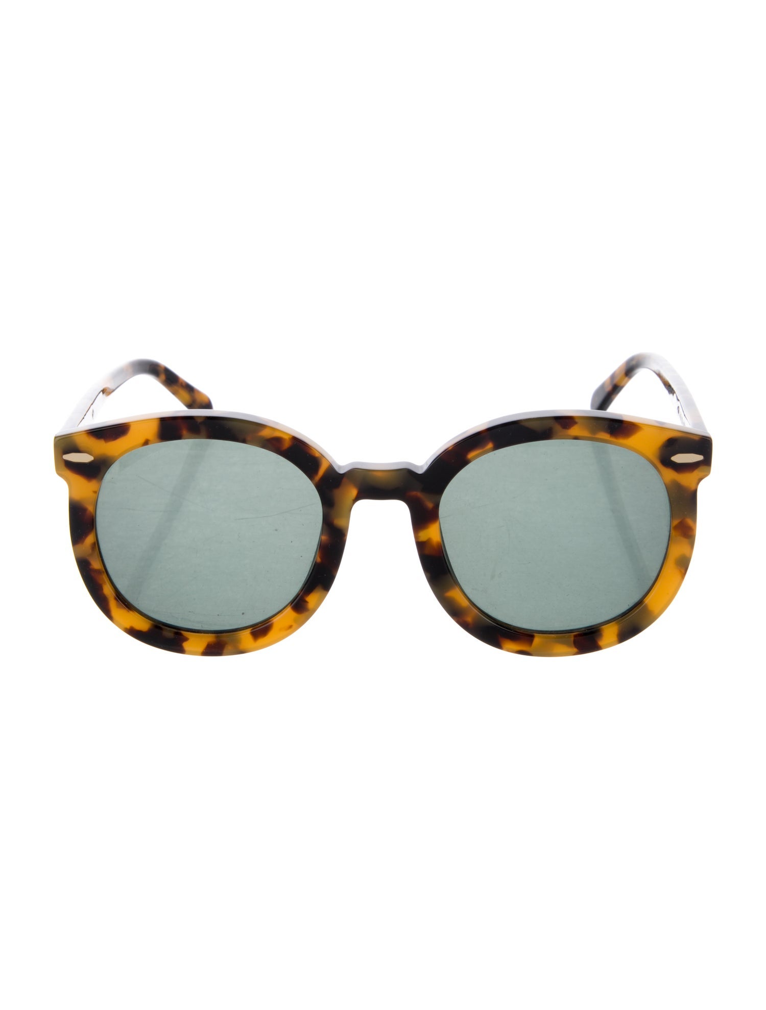 Karen Walker Round Mirrored Sunglasses