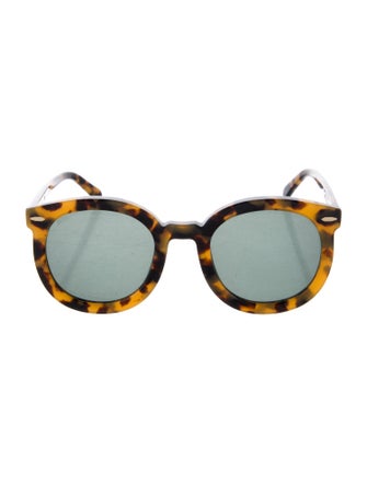 Karen Walker Round Mirrored Sunglasses