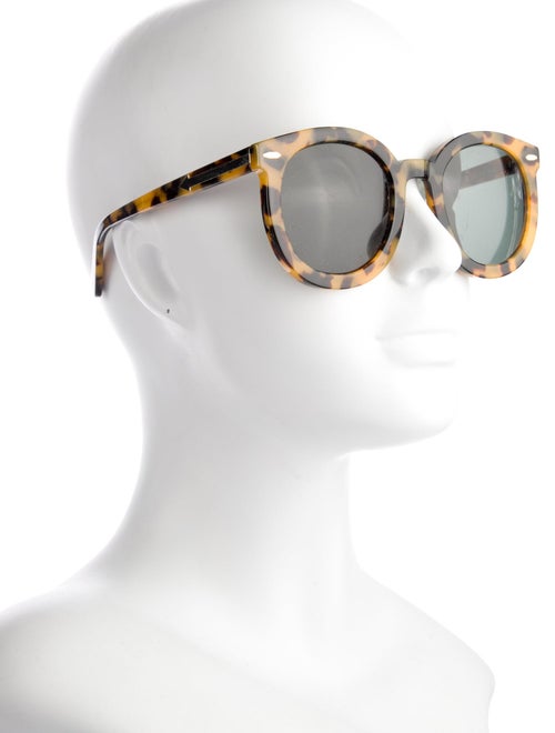Karen Walker Round Mirrored Sunglasses
