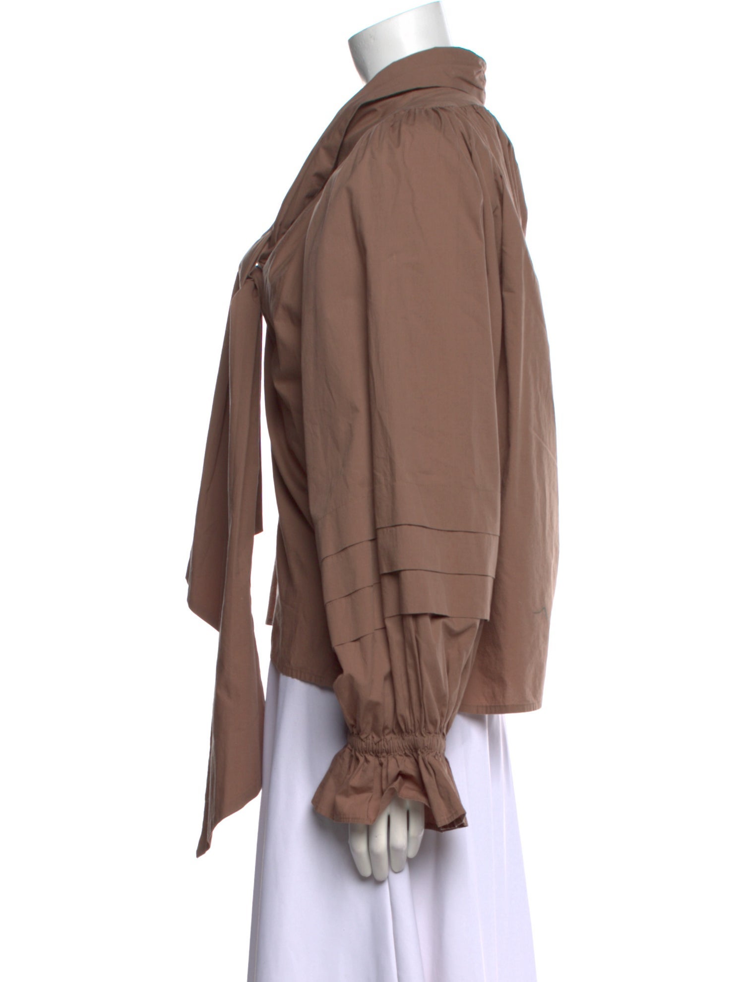 Karen Walker V-Neck Long Sleeve Blouse