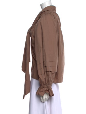 Karen Walker V-Neck Long Sleeve Blouse