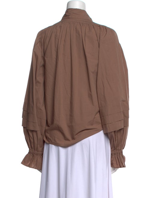 Karen Walker V-Neck Long Sleeve Blouse