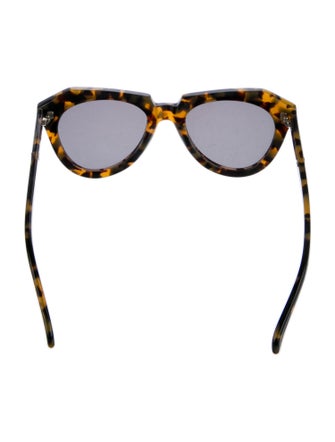 Karen Walker Cat-Eye Mirrored Sunglasses
