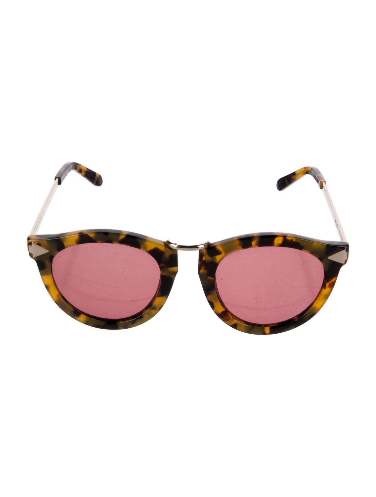 Karen Walker Round Tinted Sunglasses