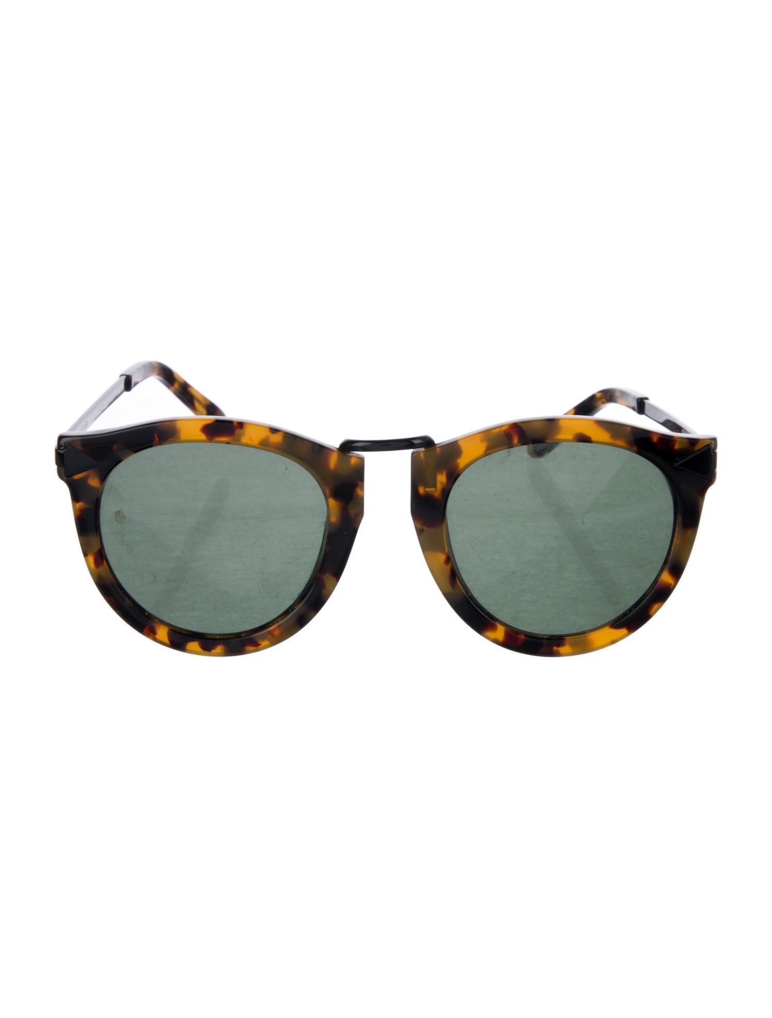 Karen Walker Round Mirrored Sunglasses