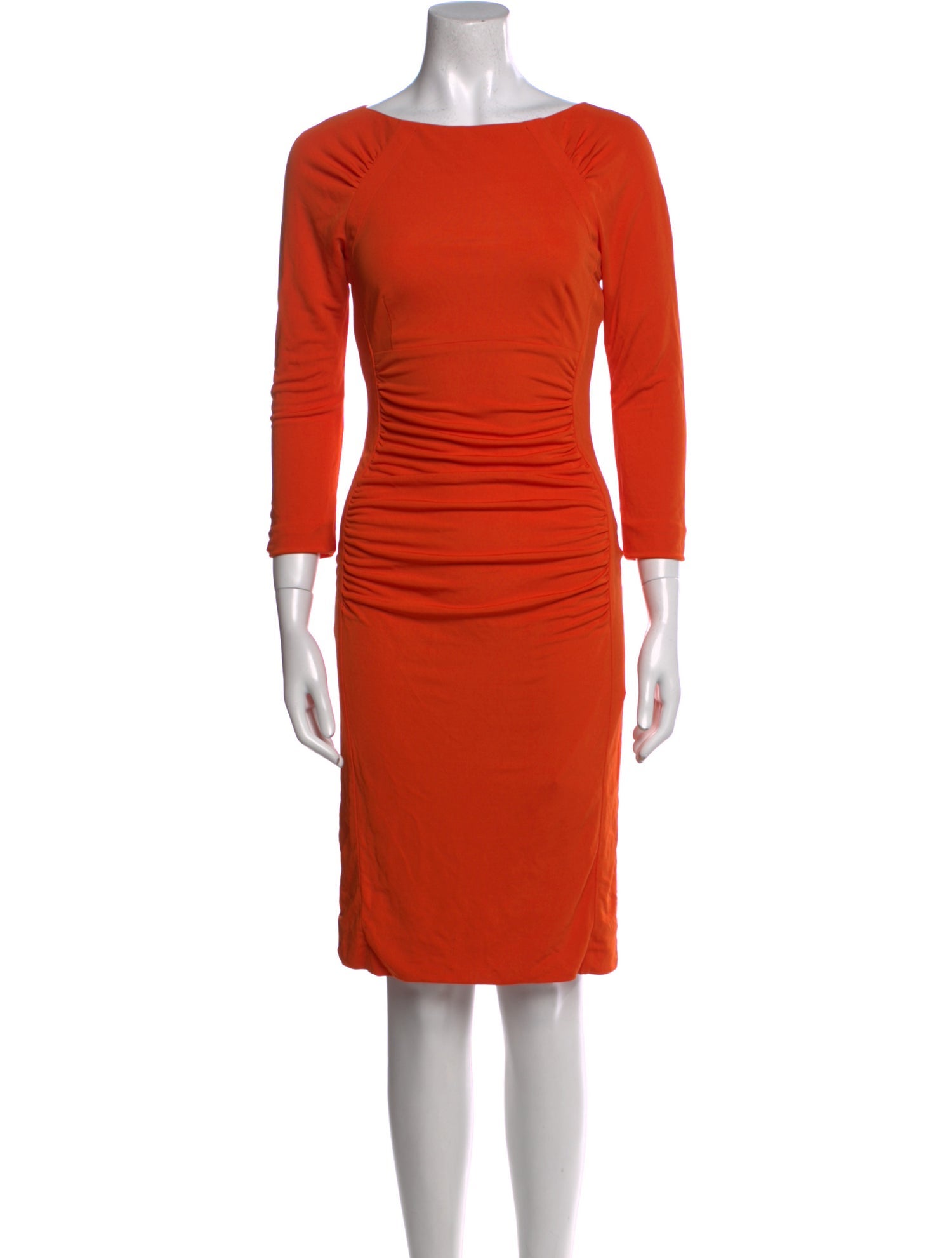 Karen Walker Bateau Neckline Knee-Length Dress