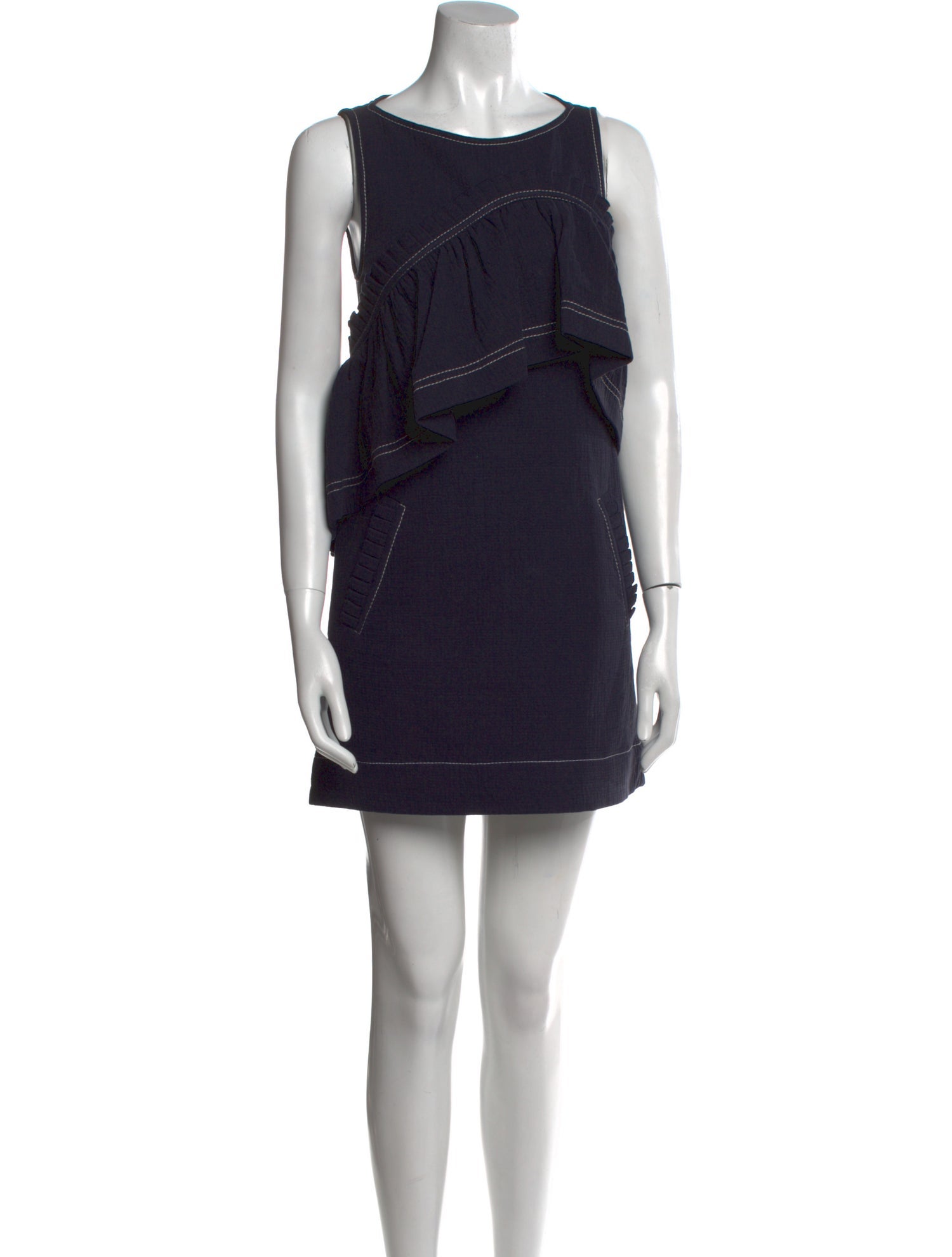 Karen Walker Scoop Neck Mini Dress