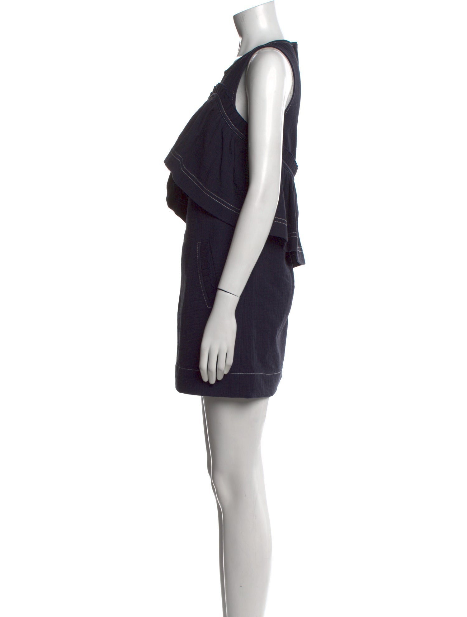 Karen Walker Scoop Neck Mini Dress