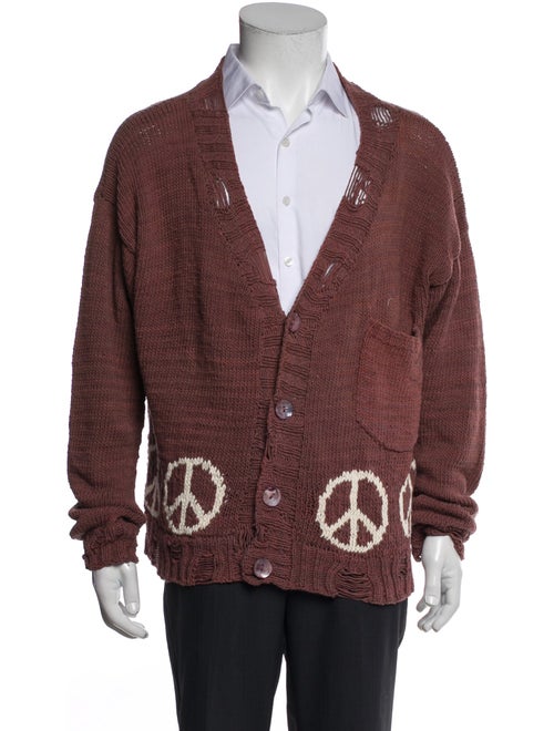 Kartik Research Graphic Print V-Neck Cardigan