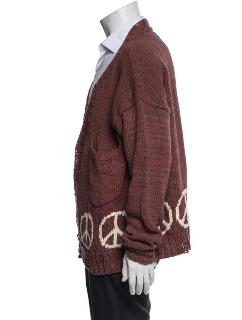 Kartik Research Graphic Print V-Neck Cardigan