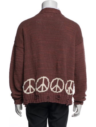 Kartik Research Graphic Print V-Neck Cardigan