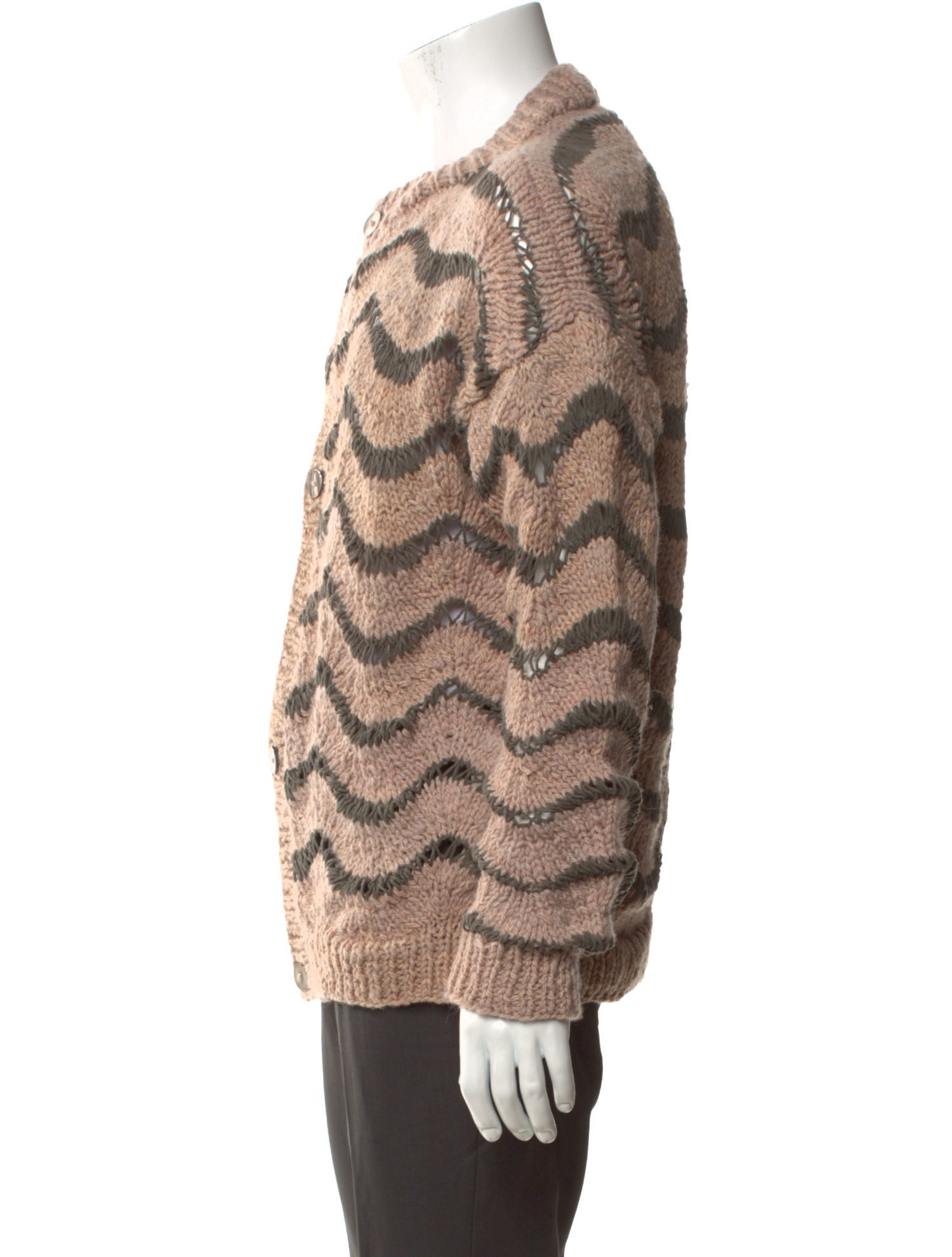 Kartik Research Wool Patterned Cardigan