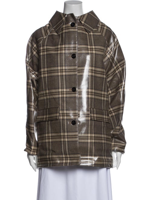 Kassl Plaid Print Coat w/ Tags