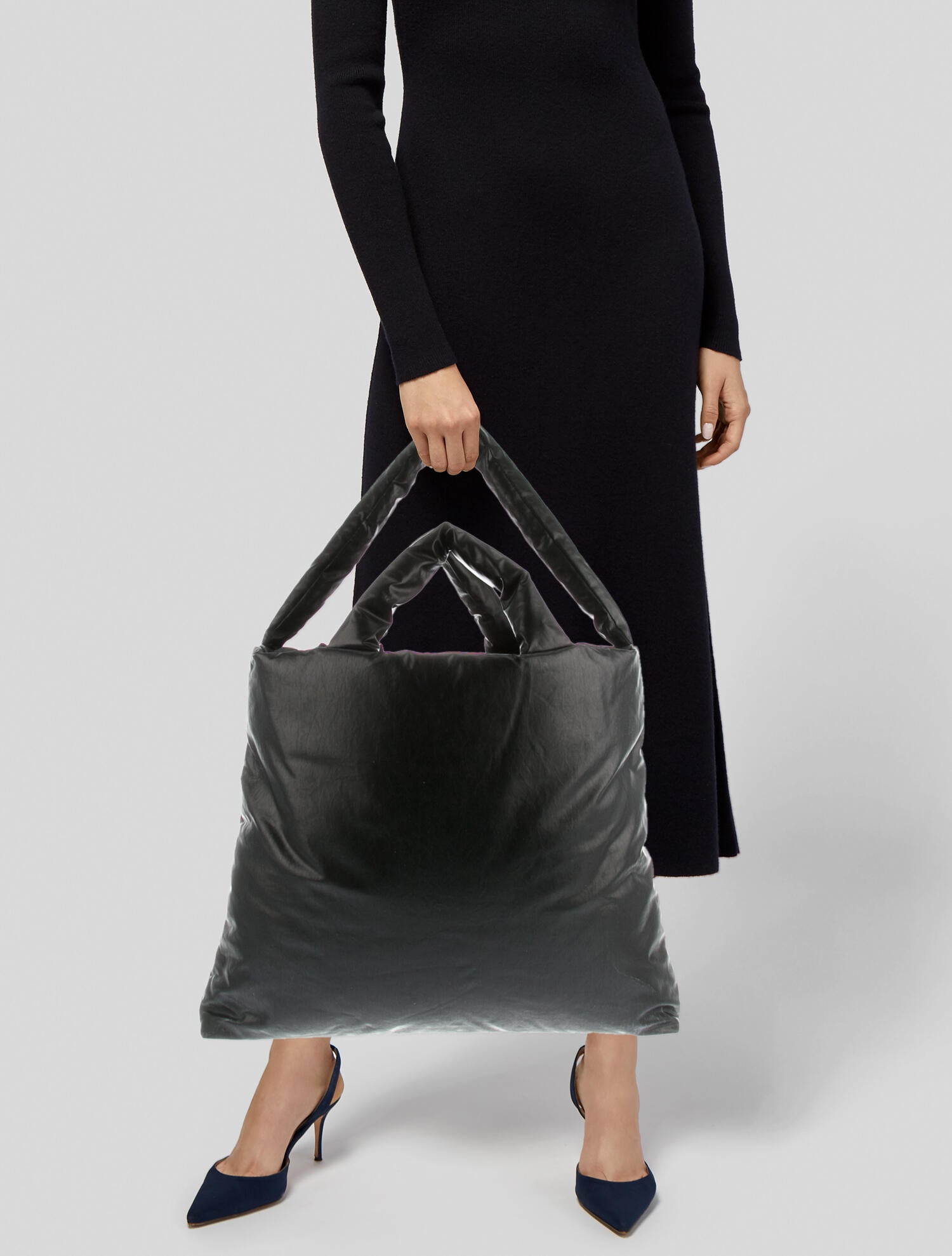 Kassl Large Pillow Bag - Black Totes, Handbags - KASSL20475 | The 