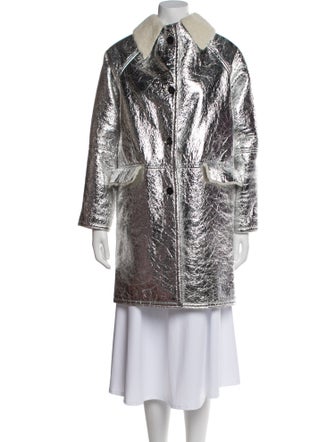 Kassl Leather Faux Fur Coat