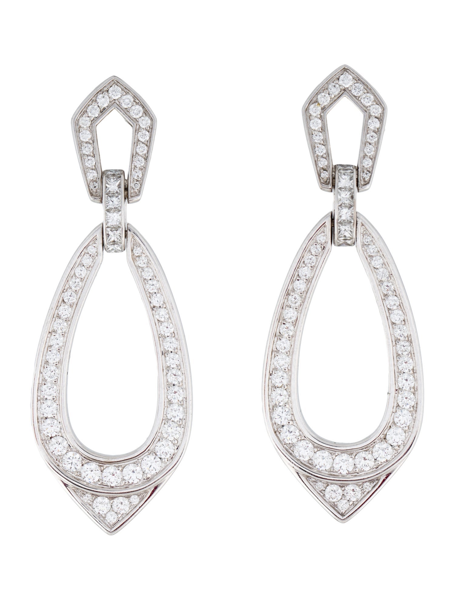Kat Florence 18K 2.24ctw Diamond D Flawless Collection Clip-On Earrings