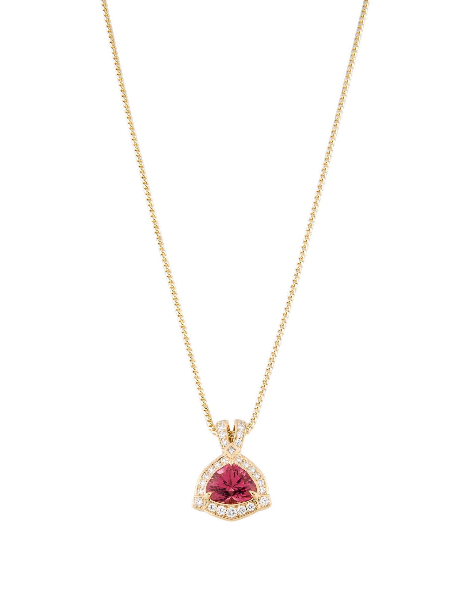 Kat Florence 18K 5.17ct Tourmaline & Diamond Pendant Necklace