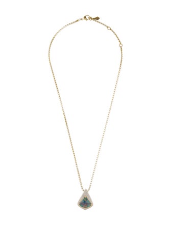 Kat Florence 18K Opal & Diamond Pendant Necklace