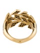 Kat Florence 18K Diamond Leaf Ring