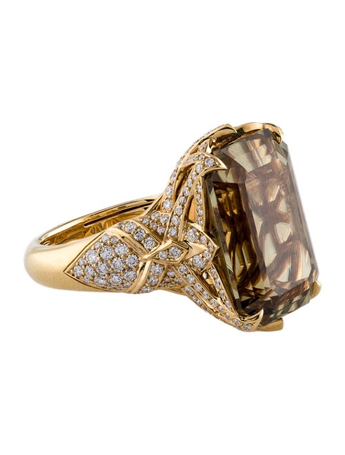 Kat Florence 18K 19.81ct Zultanite & Diamond Cocktail Ring