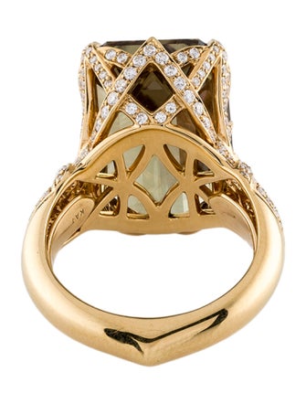 Kat Florence 18K 19.81ct Zultanite & Diamond Cocktail Ring