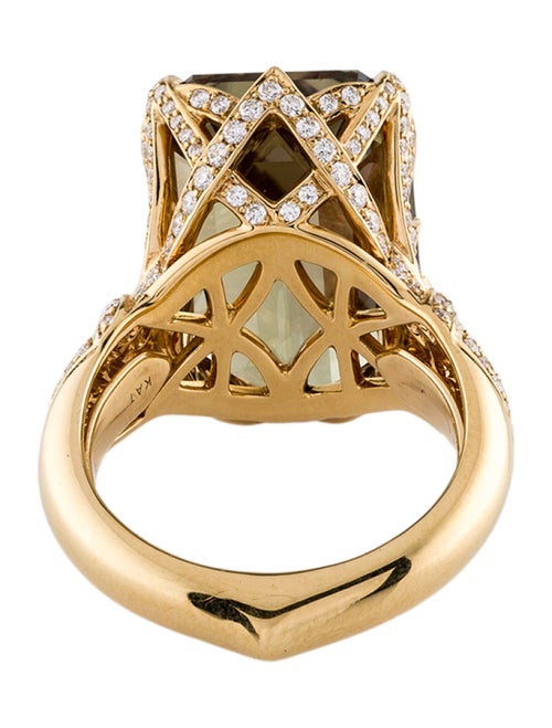 Kat Florence 18K 19.81ct Zultanite & Diamond Cocktail Ring