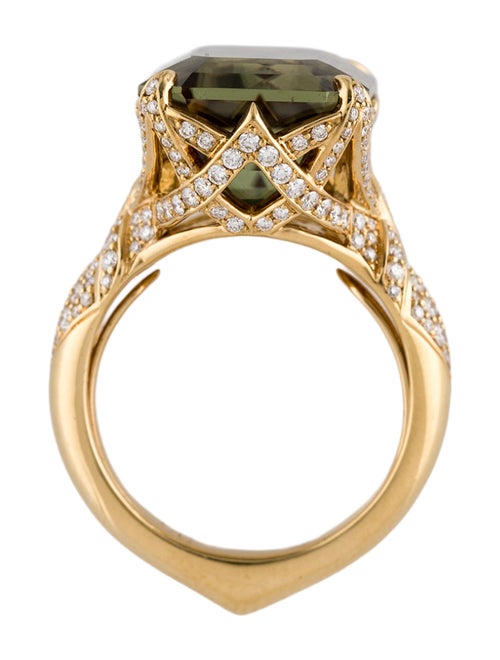 Kat Florence 18K 19.81ct Zultanite & Diamond Cocktail Ring