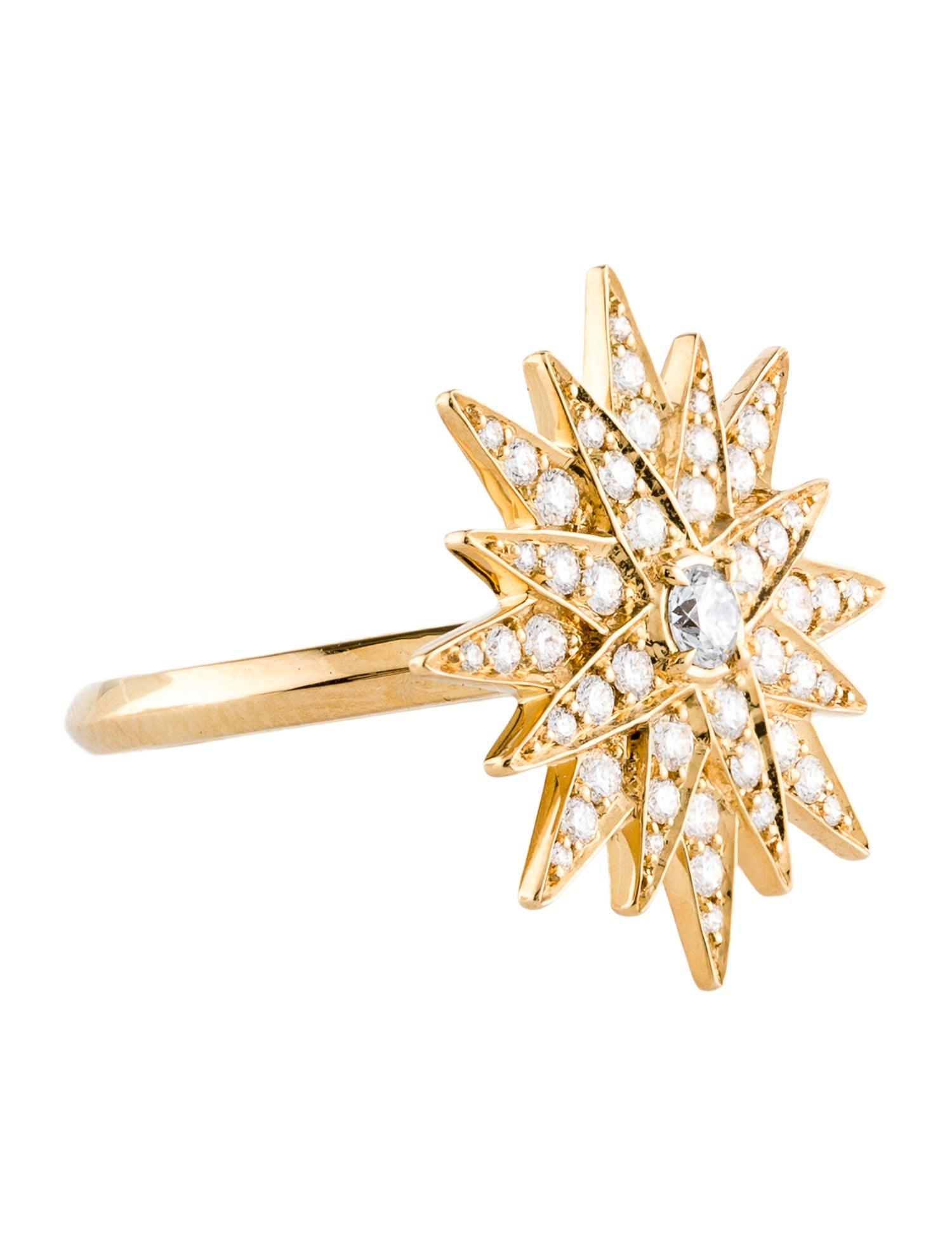 Kat Florence 18K Diamond Starburst Cocktail Ring