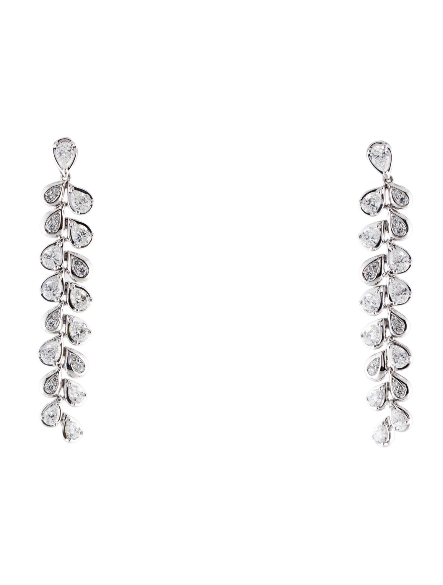 Kat Florence 18K 3.02ctw Diamond Drop Earrings