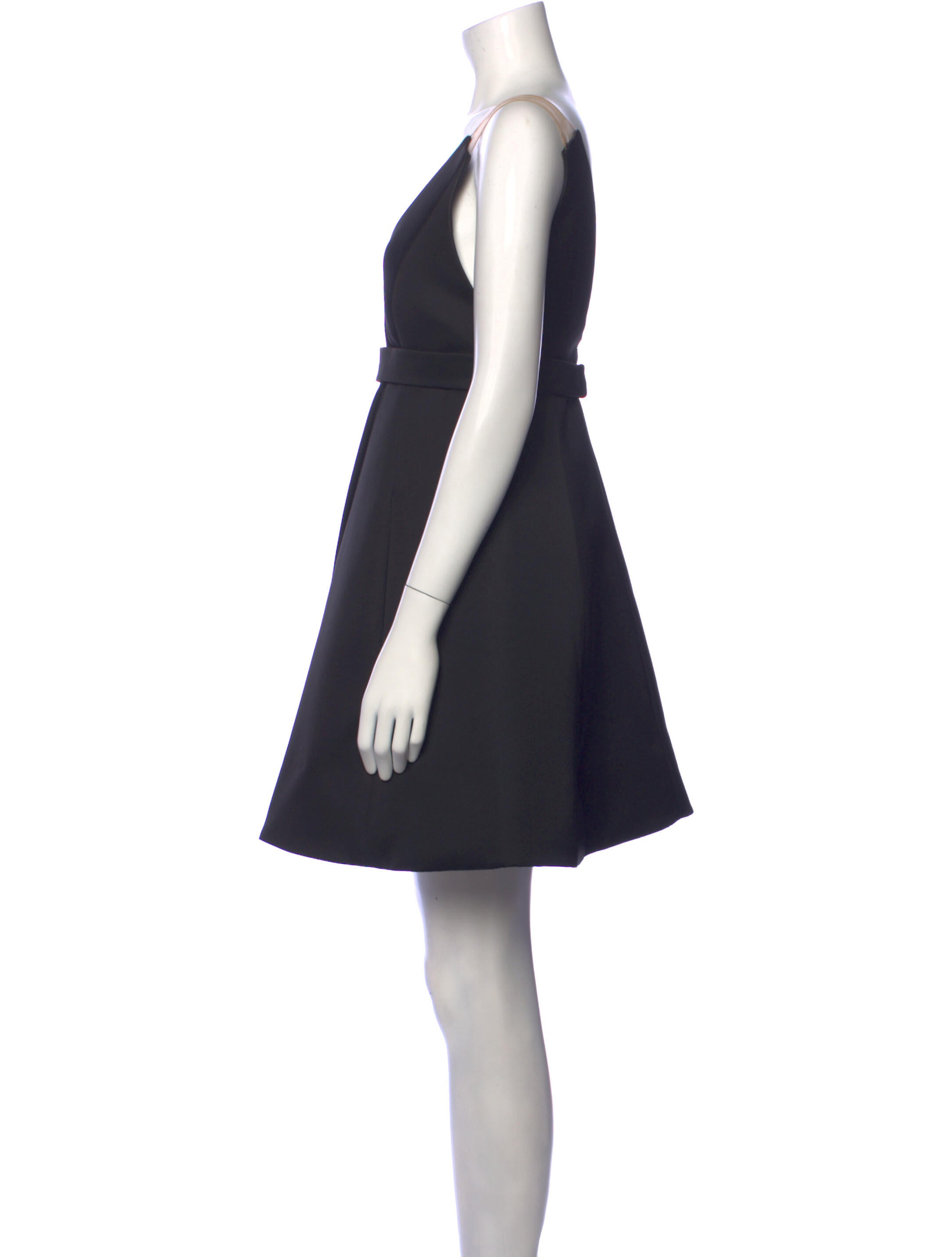 KAUFMANFRANCO V-Neck Mini Dress