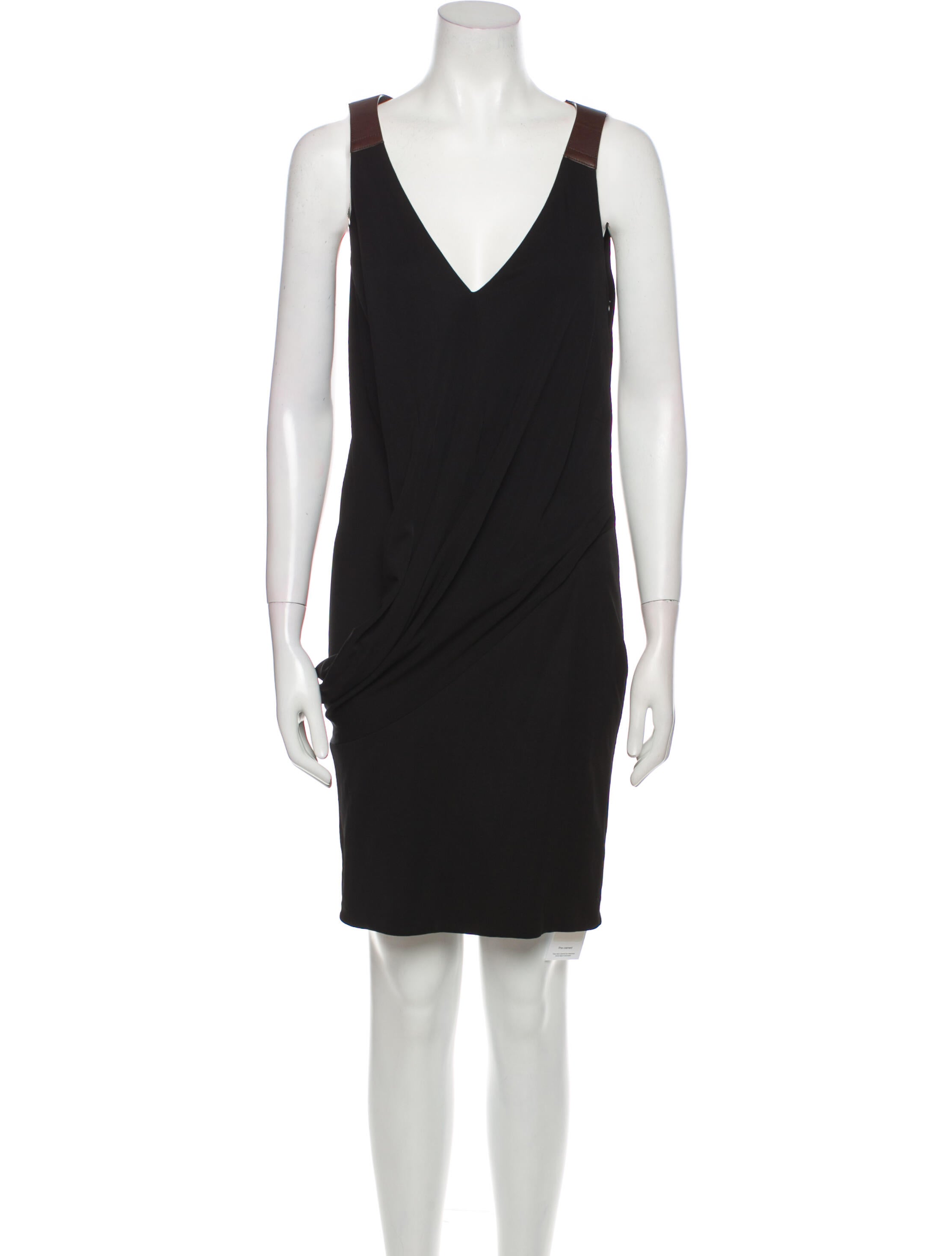 KAUFMANFRANCO V-Neck Knee-Length Dress