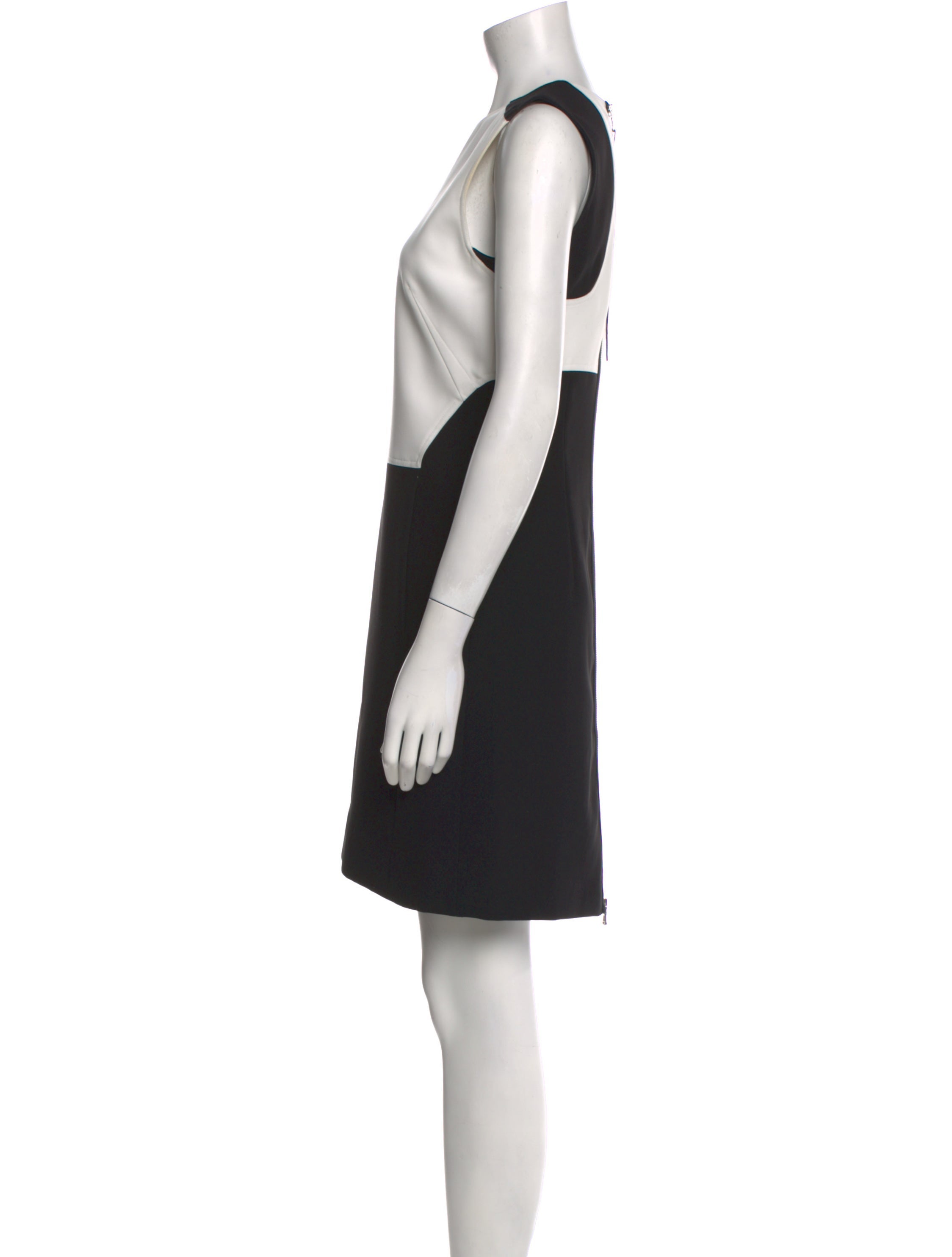 KAUFMANFRANCO Colorblock Pattern Knee-Length Dress