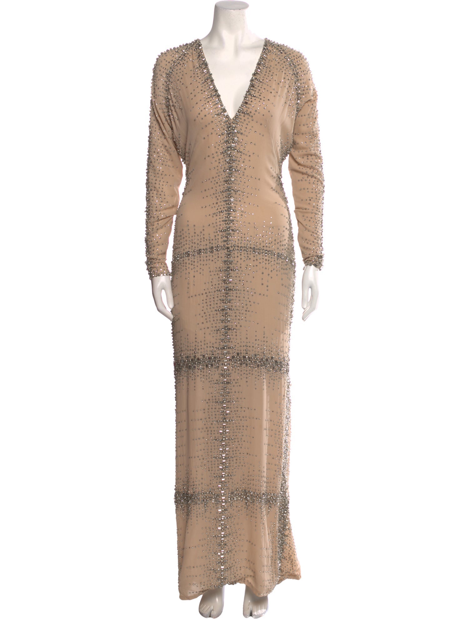 KAUFMANFRANCO V-Neck Long Dress