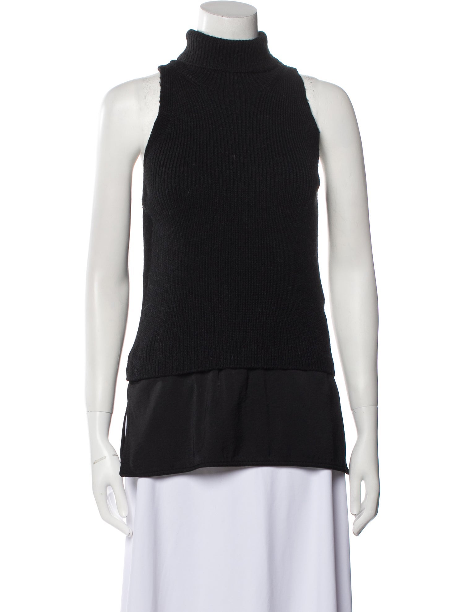 KAUFMANFRANCO Turtleneck Sleeveless Top