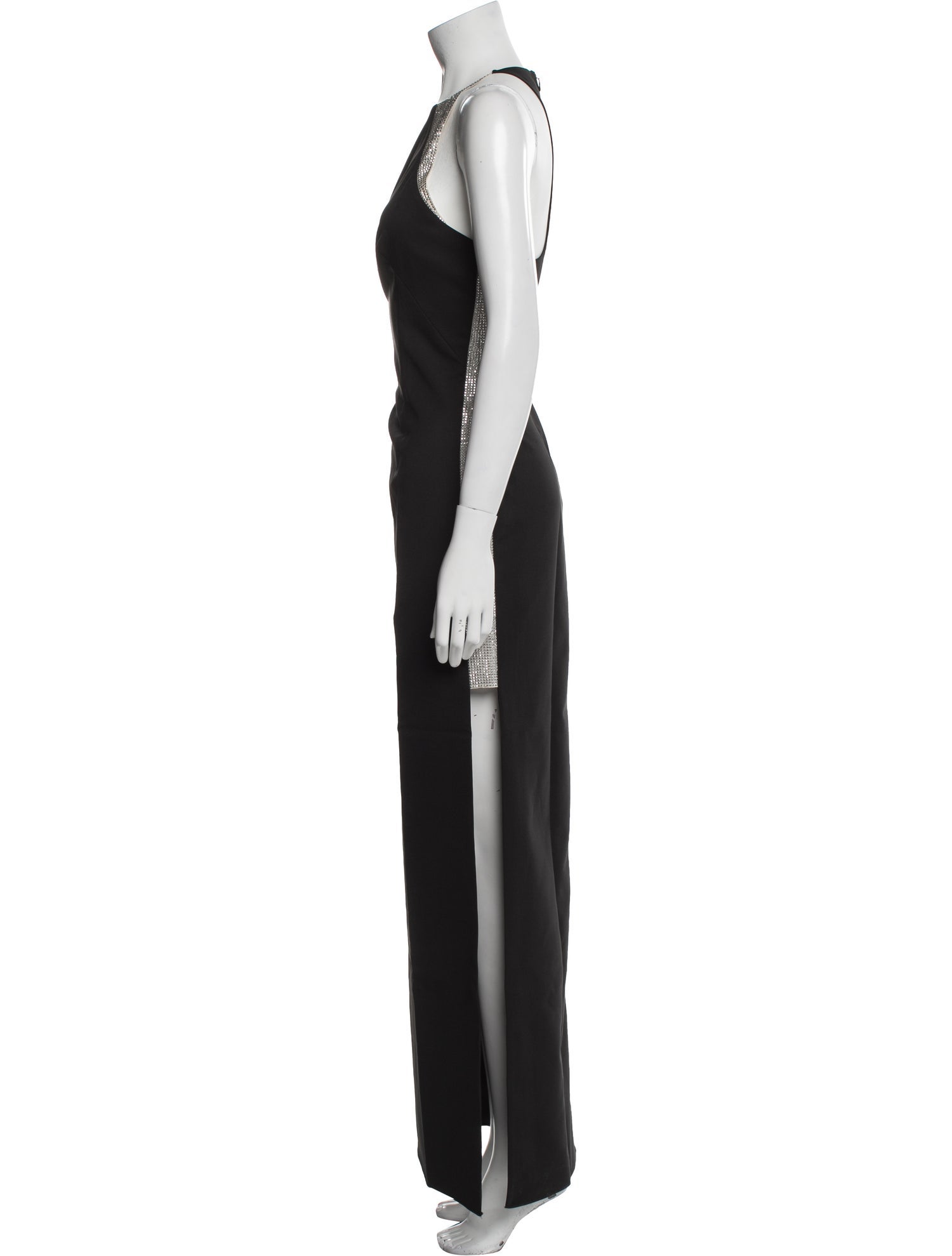 KAUFMANFRANCO Crew Neck Long Dress