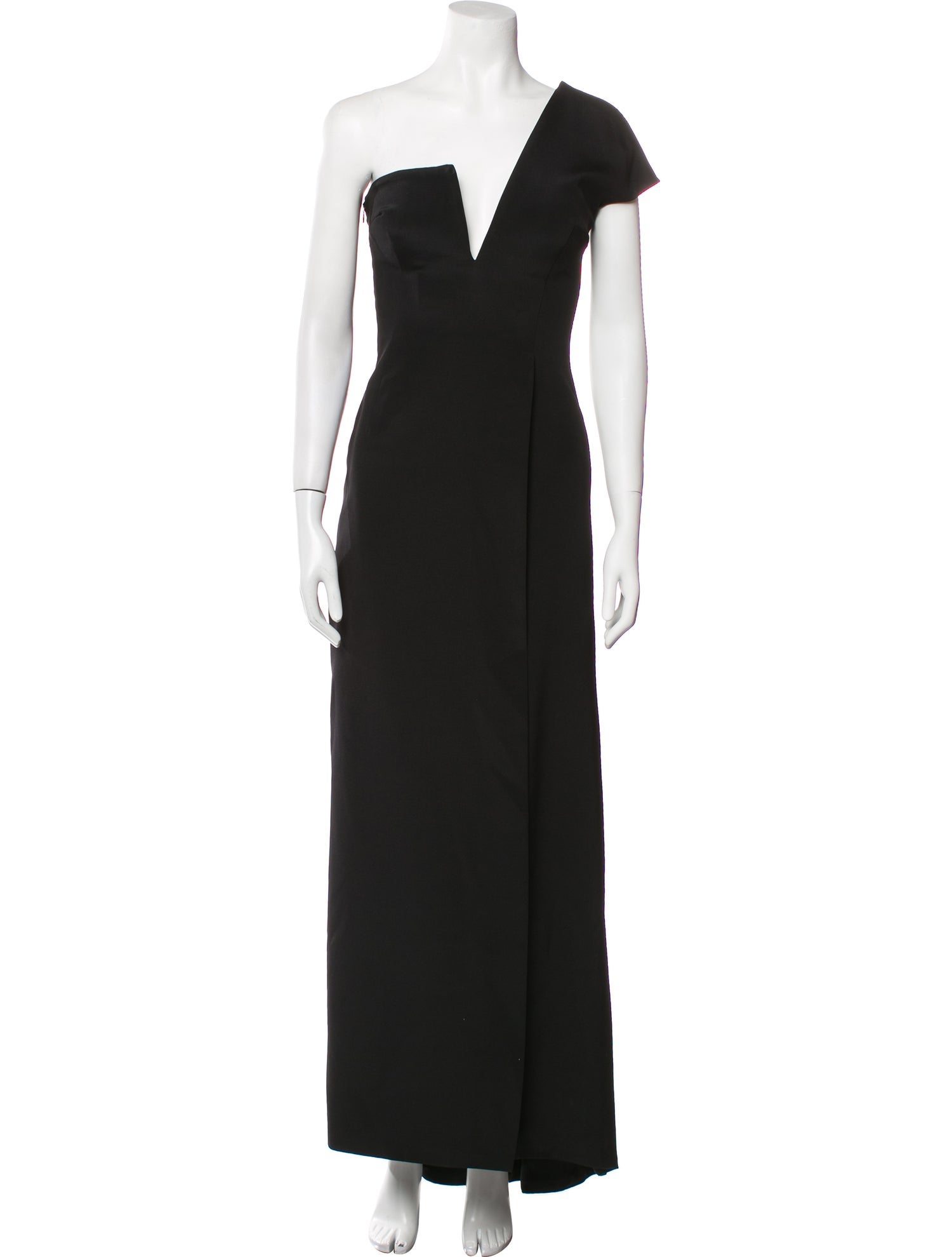 KAUFMANFRANCO One-Shoulder Long Dress